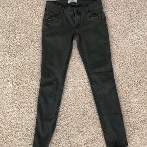 Hollister dark green/gray Jeggings